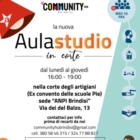 Community HUB: Apre la nuova Aula Studio in Corte 