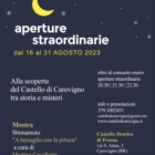 Il Castello di Carovigno aperto sino a mezzanotte