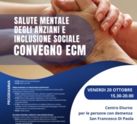 IL 20 OTTOBRE, AD OSTUNI UN CONVEGNO SU �SALUTE MENTALE DEGLI ANZIANI E INCLUSIONE SOCIALE�