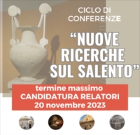 CICLO DI CONFERENZE �NUOVE RICERCHE SUL SALENTO�: RACCOLTA ADESIONI
