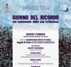 BRINDISI : GIORNO DEL RICORDO : CELEBRAZIONE