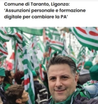 TARANTO : PIANO DI ASSUNZIONI PERSONALE AMMINISTRAZIONE