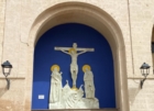 GROTTAGLIE : IL CRISTO IN CROCE "IL CALVARIO" TORNA AL SUO POSTO
