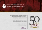  Il Primitivo di Manduria Doc celebra il suo cinquantesimo anniversario al Vinitaly