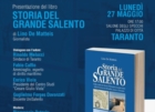 TARANTO :  “Storia del Grande Salento” : presentazione del libro di Lino De Matteis