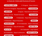  "Le Feste de L'Unità in avvio sul territorio ionico 