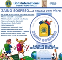  ZAINO SOSPESO�a scuola con Piero