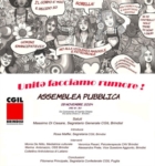 BRINDISI : CGIL : "FACCIAMO RUMORE"