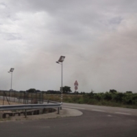 BRINDISI : FUMO SULLA CITTA'