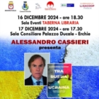 LATIANO : ALESSANDRO CASSIERI OSPITE DI TABERNA LIBRARIA