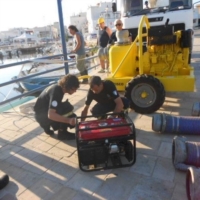 Dragaggio di Posidonia nel porto di Villanova