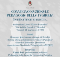 BRINDISI : PEDAGOGIA DELLA FAMIGLIA : CONVEGNO NAZIONALE