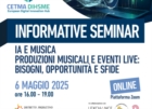 EVENTO ON LINE : "IA E MUSICA - PRODUZIONI MUSICALI E EVENTI LIVE"