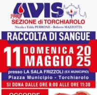 TORCHIAROLO : AVIS ORGANIZZA UNA RACCOLTA DI SANGUE