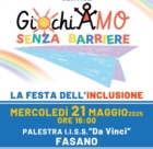 FASANO : "GIOCHIAMO SENZA BARRIERE"