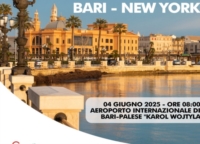 BARI : VOLO DIRETTO BARI - NEW YORK : INAUGURAZIONE IL 4 GIUGNO