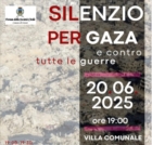 OSTUNI : MANIFESTAZIONE SILENZIOSA PER GAZA