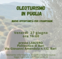 PUGLIA : LEGGE REGIONALE PER OLIOTURISMO