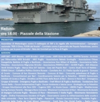 BRINDISI : MANIFESTAZIONE  CONTRO LA GUERRA, IL RIARMO E IL GENOCIDIO IN PALESTINA