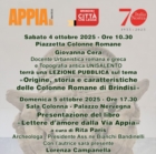 BRINDISI APPIA DAY : ITALIA NOSTRA  : APPUNTAMENTI