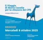 BRINDISI : IL VIAGGIO DI MARCO CAVALLO PER LA CHIUSURA DEI CPR