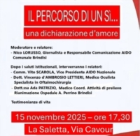 SAN VITO DEI NORMANNI : CONVEGNO SULLE DONAZIONI ORGANI