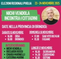 BRINDISI : ELEZIONI REGIONALI : VENDOLA INCONTRA I CITTADINI