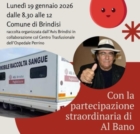 BRINDISI : ASL :  DONAZIONE SANGUE IN PIAZZA MATTEOTTI
