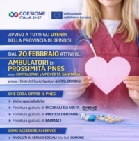 BRINDISI : ASL : DA DOMANI ATTIVI GLI AMBULATORI DI PROSSIMITA'