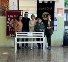 FASANO : LIONS E  LEO CLUB DONANO UNA PANCHINA BIANCA
