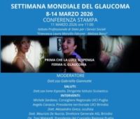 BRINDISI : SETTIMANA MONDIALE GLAUCOMA : INIZIATIVE