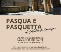 CAROVIGNO : PASQUA E PASQUETTA : APERTURE STRAORDINARIE