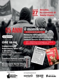 BRINDISI : 55 ANNI DEL MANIFESTO