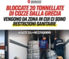 BRINDISI : BLOCCATE 20 TONNELLATE DI COZZE DALLA GRECIA
