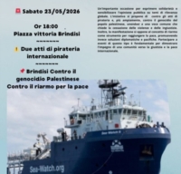BRINDISI : MANIFESTAZIONE CONTRO ATTI DI PIRATERIA E RIARMO