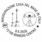 BRINDISI : POSTE ITALIANE : ANNULLO FILATELICO