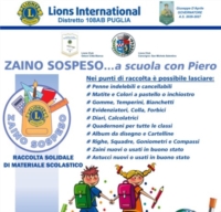 OSTUNI : LIONS CLUB : ZAINO SOSPESO