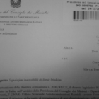 ADOC : nota Ufficio Presidenza Consiglio Ministri