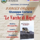 Giuseppe Corianò, docente di Filosofia, a Mesagne per ‘Parole Oblique’