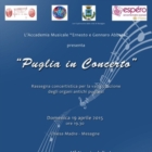 Puglia in concerto.  Rassegna musicale per la rivalutazione degli organi antichi sul territorio pugliese.