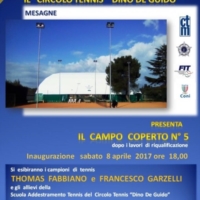 Campo coperto al Circolo Tennis �Dino De Guido� di Mesagne
