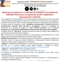 Bando per la selezione di n. 4 volontari 