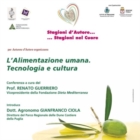 "L'Alimentazione umana. Tecnologia e cultura"
