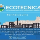 ECOTECNICA ACCOGLIE LA PROPOSTA DEL COMUNE DI BRINDISI. SERVIZIO ASSICURATO FINO ALL’AGGIUDICAZIONE DELL’APPALTO PER L’ARO/BR2