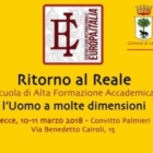 RITORNO AL REALE: L’UOMO A MOLTE DIMENSIONI
