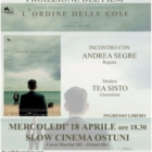 IL REGISTA ANDREA SEGRE MERCOLEDI’ A OSTUNI 