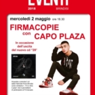Firmacopie con Capo Plaza alla Feltrinelli point di Brindisi