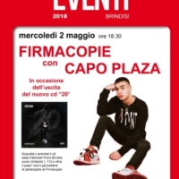 Firmacopie con Capo Plaza alla Feltrinelli point di Brindisi