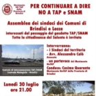 PER CONTINUARE A DIRE NO A TAP E SNAM