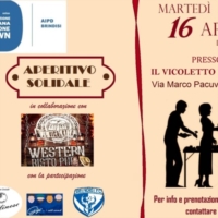 L'Aperitivo solidale AIPD si sposta in Via Marco Pacuvio n.49 al Risto-Pub IL VICOLETTO